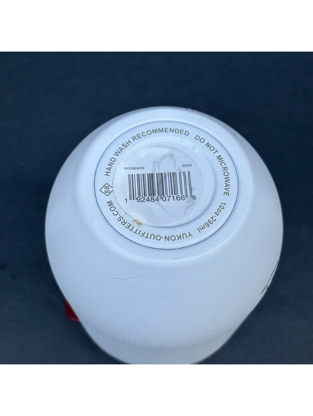 Buc-ee's Wine Travel Tumbler White with Red Lid 10oz Yukon Outfitters